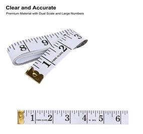 img 2 attached to 📏 Warmk Sturdy Tape Measures – 3 Kinds of Measuring Tapes for Accurate Body, Clothing, and Pet Measurements: Retracted, Sewing, and Body Measure with Large Numbers, Offering Premium Ease-of-Use