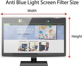 img 3 attached to 🖥️ 32 Inch Computer Monitor Premium Anti Blue Light Screen Filter | 17.3" H x 29" W | Blocks Harmful Blue Light, Reduces Digital Eye Strain, Aids Better Sleep