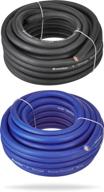 enhance your car's power system with installgear 4 gauge true spec power/ground wire – 25ft blue & 25ft black soft touch cable logo