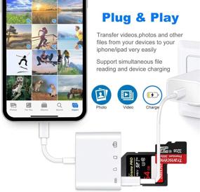 img 1 attached to A-BST SD Card Reader: 4-in-1 TF/SD Card Adapter 📱 USB 3.0 for iPhone iPad iPod - Plug and Play