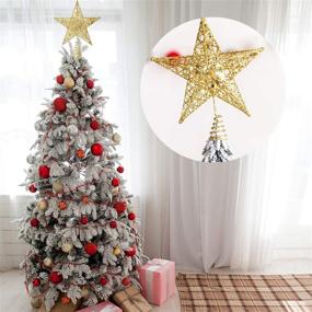 img 2 attached to 🌟 Gold Acronde 10” Christmas Tree Topper Star - Ideal Tree-top Star Christmas Tree Decoration for Indoor Parties and Home Decor