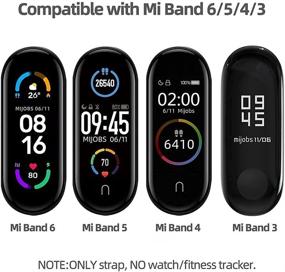 img 3 attached to Ремешок MIJOBS для Mi Band 6: Запасной браслет для Xiaomi Mi Band 5, 4 и 3 - Силиконовый спортивный браслет для Xiaomi Mi Band 5.