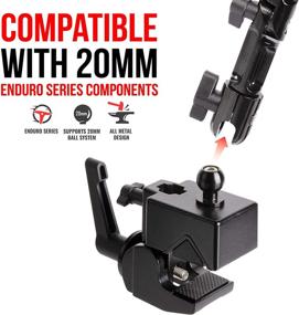 img 3 attached to Tackform Enduro Series 2'' Bar Mount with 20mm Ball for Versatile Mounting Solutions