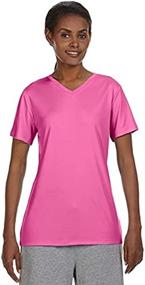 img 2 attached to 👚 Hanes Sport Women's Cool DRI Performance V-Neck Tee - Ultimate Performance and Comfort for Active Women