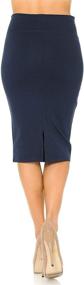 img 1 attached to 👗 Auliné Collection Women's Stretchy Fitted Clothing for a Flattering Fit