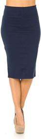 img 4 attached to 👗 Auliné Collection Women's Stretchy Fitted Clothing for a Flattering Fit