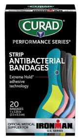 img 3 attached to 🩹 Curad CURIM5020 Performance Series Ironman Antibacterial Bandages - Extreme Hold Adhesive Technology - 1 x 3.25 inch Fabric Bandages - 20 Count (Pack of 3) : Product Overview and Reviews