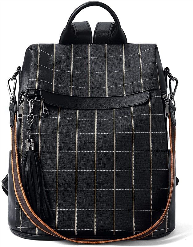 bromen backpack anti theft shoulder contrast women's handbags & wallets 标志