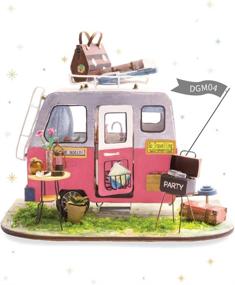 img 4 attached to 🏠 Rolife Miniature Dollhouse DIY Kit with Creative Decorations, Dolls & Accessories