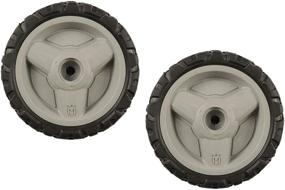 img 2 attached to 🪓 Pack of 2 Husqvarna Lawn Mower Wheels - Model 580365301