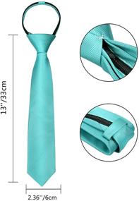 img 2 attached to 👔 Alizeal Pre-Tied Zipper Skinny Necktie for Boys' Accessories