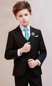 img 1 attached to 👔 Alizeal Pre-Tied Zipper Skinny Necktie for Boys' Accessories