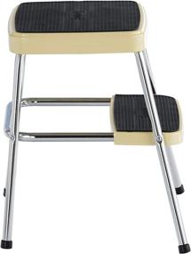 img 1 attached to COSCO 11330CBY1E Stylaire Retro Two (Yellow, 1-Pack) Multifunction Step Stool