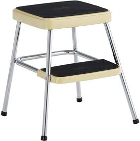 img 4 attached to COSCO 11330CBY1E Stylaire Retro Two (Yellow, 1-Pack) Multifunction Step Stool