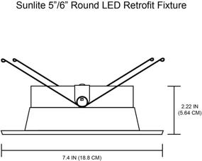 img 2 attached to Sunlite Round Integrated Retrofit Downlight Industrial Electrical