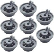 geengle 165314 8-pack dishwasher lower rack wheel replacement for bosch & kenmore - premium quality replaces 00420198 420198 ps3439123 logo