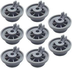 img 4 attached to Geengle 165314 8-Pack Dishwasher Lower Rack Wheel Replacement for Bosch & Kenmore - Premium Quality Replaces 00420198 420198 PS3439123