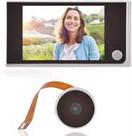 📷 3.5-inch lcd hd screen peephole viewer digital door eye viewer camera with 480 x 320p image resolution and 120 degree wide angle - advanced home security system logo