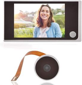img 4 attached to 📷 3.5-Inch LCD HD Screen Peephole Viewer Digital Door Eye Viewer Camera with 480 x 320P Image Resolution and 120 Degree Wide Angle - Advanced Home Security System