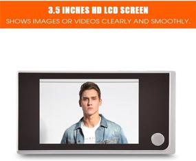 img 1 attached to 📷 3.5-Inch LCD HD Screen Peephole Viewer Digital Door Eye Viewer Camera with 480 x 320P Image Resolution and 120 Degree Wide Angle - Advanced Home Security System