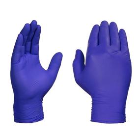 img 2 attached to 🧤 AMMEX Indigo Nitrile Exam Gloves, Box of 100, 3 Mil, Size Medium, Latex Free, Powder Free, Textured, Disposable, Non-Sterile, Food Safe: AINPF44100-BX