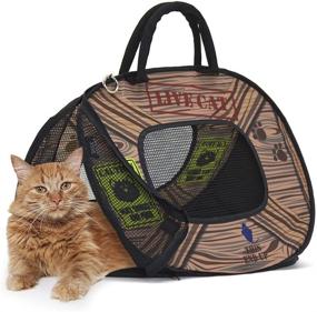 img 4 attached to 🐱 Optimized Foldable Travel Cat Carrier with Zipper Lock - SportPet Designs