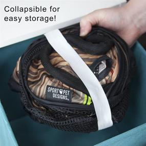 img 1 attached to 🐱 Optimized Foldable Travel Cat Carrier with Zipper Lock - SportPet Designs