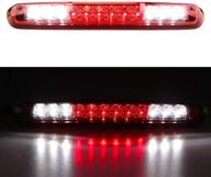 🚦 enhanced youxmoto 3rd brake light for 2007-2013 chevy silverado/gmc sierra 1500 2500hd 3500hd - led high mount stop light cargo light 25890530 (chrome housing/red lens) logo