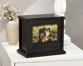 img 2 attached to 🐾 Pearhead Pet Memorial Photo Keepsake Urn: Black Memory Box for Cherished Pet Memories (89051)