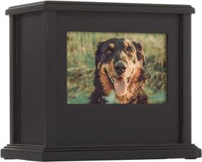 img 4 attached to 🐾 Pearhead Pet Memorial Photo Keepsake Urn: Black Memory Box for Cherished Pet Memories (89051)