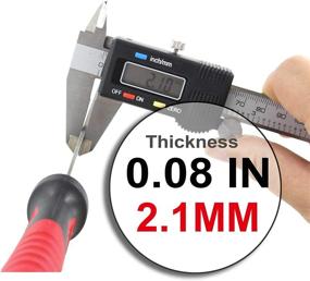 img 1 attached to 🖌️ HAUTMEC Professional 7-in-1 Painter's Tool: Ergonomic Handheld Chisel Scraper with Heavy Duty Stainless Steel Blade, Hammer End - HT0049-PT