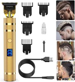 img 4 attached to 💇 Keasen Cordless Rechargeable Professional Hair Trimmer for Men - Zero Gapped T Blade Clippers for Close Cutting and Precision Styling