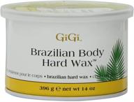 gigi tin brazilian body hard wax - 14 ounce (414ml) - 2 pack: superior performance for smooth skin! logo