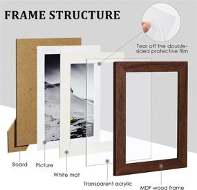 img 2 attached to Versatile 11-Piece Collage Photo Frames Set: Wall 🖼️ & Tabletop Display in Various Sizes (4x6, 5x7, 8x10, 11x14)