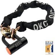 🔒 high-quality bike chain lock motorcycle - heavy-duty 3.9ft, 10lbs lock combo with 12mm chain and 16mm disc lock security - ideal for bicycles, mopeds, scooters, and motorcycles logo