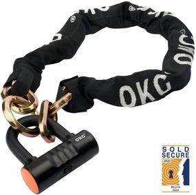 img 4 attached to 🔒 High-Quality Bike Chain Lock Motorcycle - Heavy-Duty 3.9ft, 10lbs Lock Combo with 12mm Chain and 16mm Disc Lock Security - Ideal for Bicycles, Mopeds, Scooters, and Motorcycles