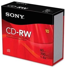 img 2 attached to Sony 10PK CD RW Jewel Cases