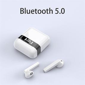 img 3 attached to 🎧 Беспроводные наушники LEHII: Водонепроницаемые Bluetooth-наушники с шумоподавляющим микрофоном - время работы 35 часов - отображение заряда батареи - подходят для работы, спорта, путешествий