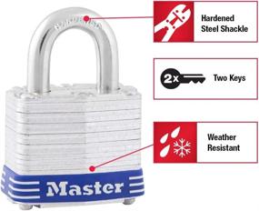 img 3 attached to 1 Pack Master Lock 3D Keyed Padlock, Ideal for Outdoor Use