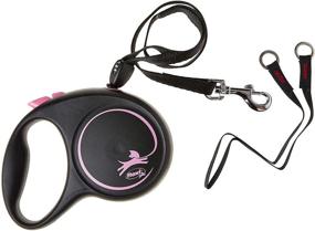 img 1 attached to Flexi Black Design Cord Pink Dogs