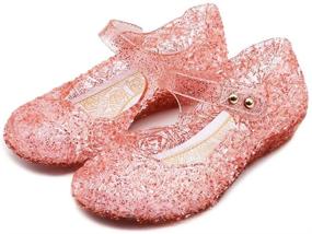 img 4 attached to Amtidy Cosplay Princess 👸 Shoes and Flats for Girls' Birthdays