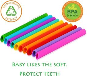 img 3 attached to 🥤 Housavvy Silicone Smoothie Straw for Kids