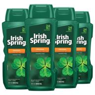 🛀 irish spring original body wash for men - 18 fl oz (pack of 4): hydrating cleanser with a fresh scent logo