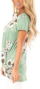 img 3 attached to 🍀 Stylish Shamrock Girls' Summer Sleeve Shirts in Tops, Tees & Blouses