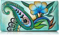 🌺 anna anuschka leather painted tropical handbags & wallets for women logo