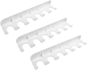 img 3 attached to Storage Theory Food Pouch Hanger: Peel & Stick Organizer for Cabinets, Refrigerators, and Pantries - Pack of 3, White Color