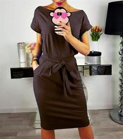 img 3 attached to PRETTYGARDEN Womens Casual Bodycon 👗 Dresses with Pockets - Stylish Women's Clothing