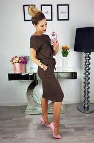 img 1 attached to PRETTYGARDEN Womens Casual Bodycon 👗 Dresses with Pockets - Stylish Women's Clothing