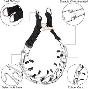 img 3 attached to 🐶 Rooroopet Dog Prong Collar: Protective Pinch Collar with Quick Release, Adjustable Stainless Steel Links for Small Medium Large Dogs