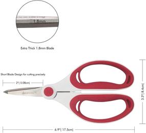 img 2 attached to ✂️ Precision Micro Tip Paper Cutting Craft Scissors: Sharp Blade, Durable, Comfortable Handles - Ideal for Micro Detailed Cutting